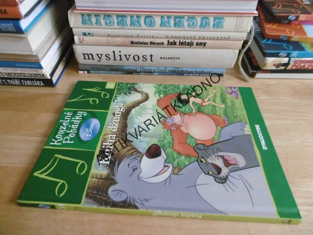 KNIHA DŽUNGLÍ, WALT DISNEY, BEZ CD, **an