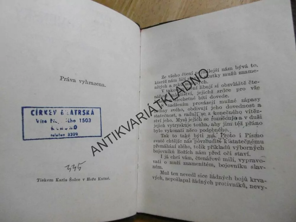 JAN AMOS KOMENSKÝ, NÁSTIN ŽIVOTA A POVAHY JEHO, 1905 (1.)