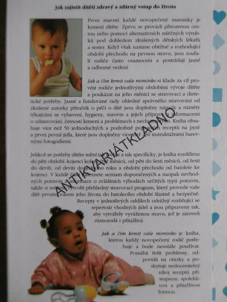 JAK A ČÍM KRMIT VAŠE MIMINKO, SARA LEWISOVÁ, **an