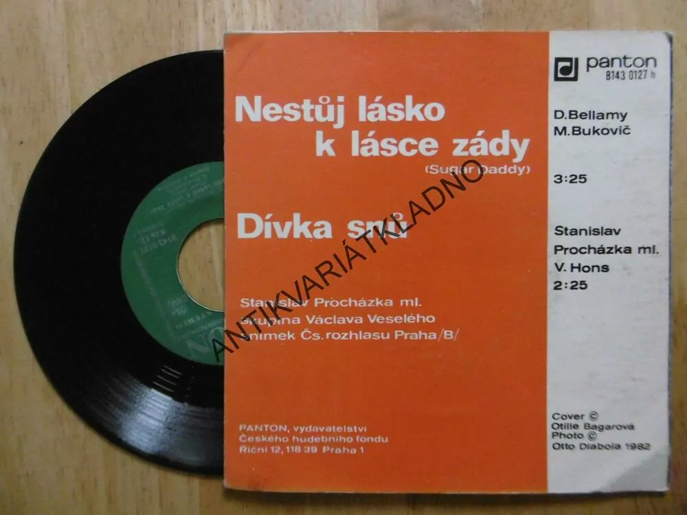 STANISLAV PROCHÁZKA ML., NESTŮJ LÁSKO K LÁSCE ZÁDY, DÍVKA SNŮ, MALÁ DESKA