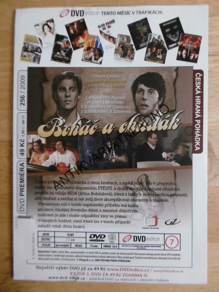 BOHÁČ A CHUDÁK, DVD FILM 