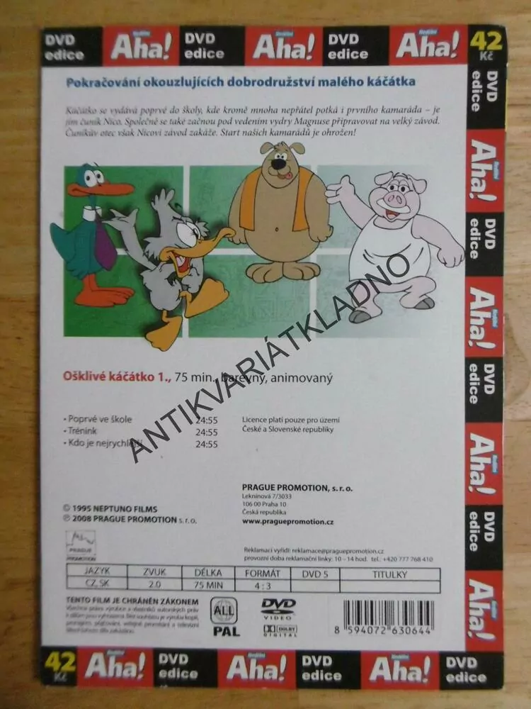 OŠKLIVÉ KÁČÁTKO 2, DVD FILM