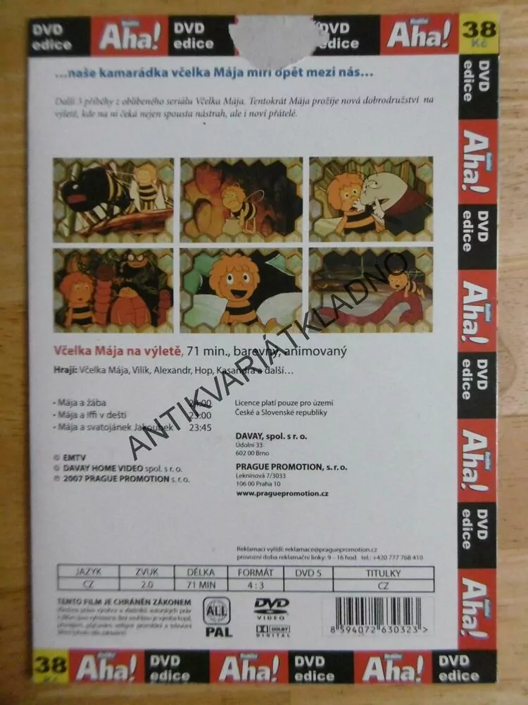 VČELKA MÁJA 2., DVD FILM