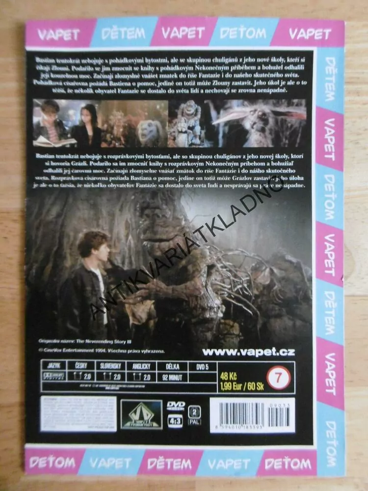 NEKONEČNÝ PŘÍBĚH,3., DVD FILM