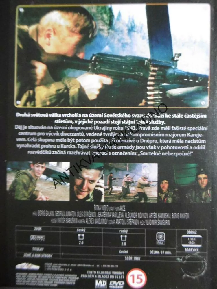 AKCE, SOV.ROZVĚDČÍCI PROTI FAŠIS.DIVER., DVD FILM SVĚT.VÁLKA