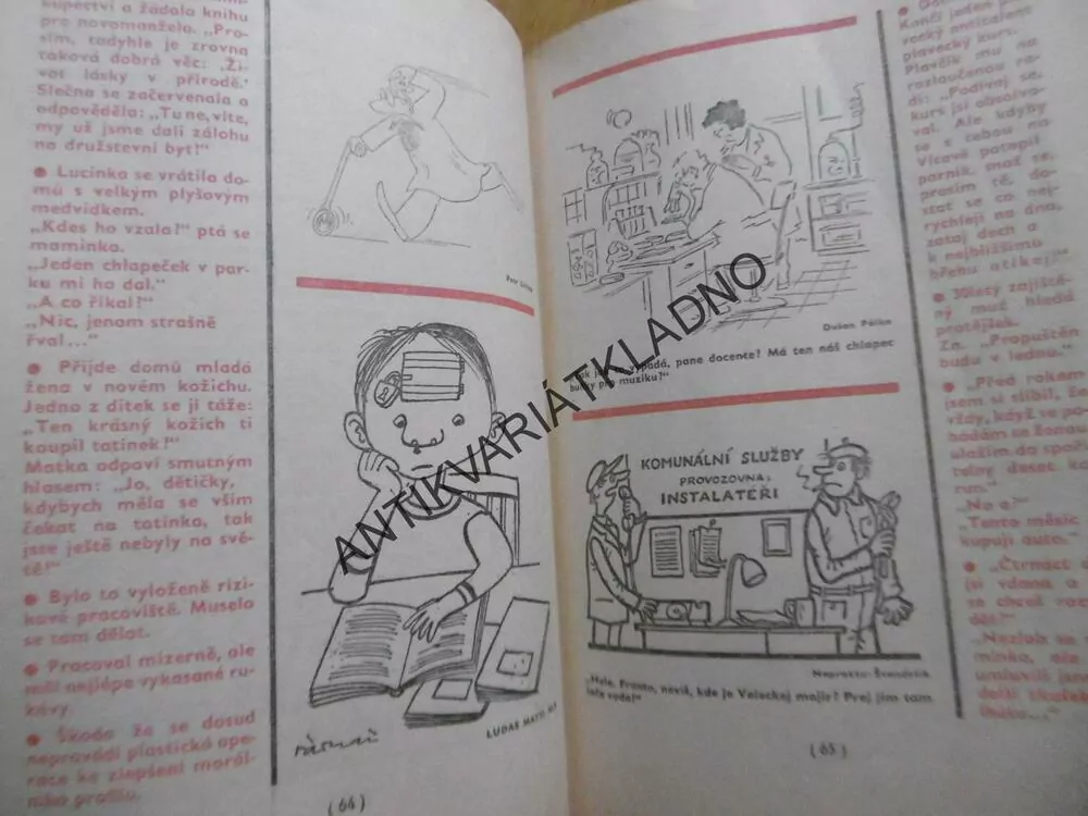 HUMORISTICKÝ MINIKALENDÁŘ DIKOBRAZU, 1980
