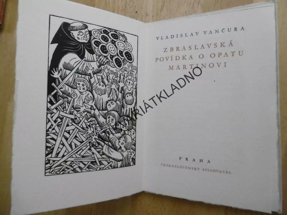 ZBRASLAVSKÁ POVÍDKA O OPATU MARTINOVI, VLADISLAV VANČURA, CYRIL BOUDA