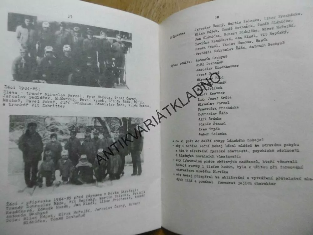 50 LET LEDNÍHO HOKEJE LÁNY, OKR. KLADNO, 1985, LEDNÍ HOKEJ