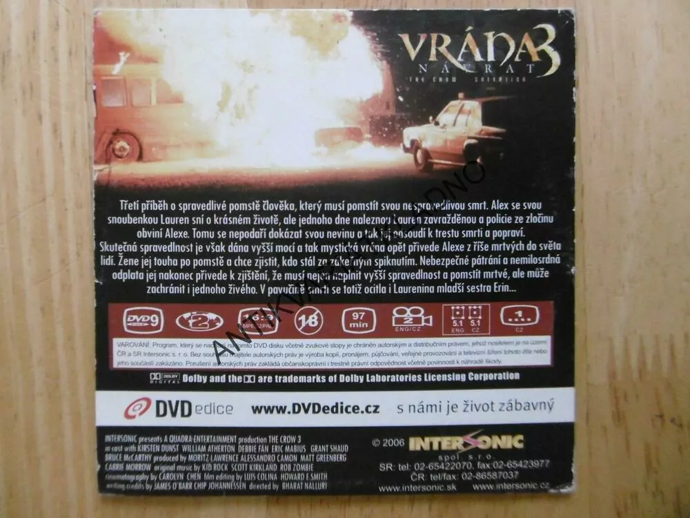 VRÁNA 3, NÁVRAT, DVD FILM