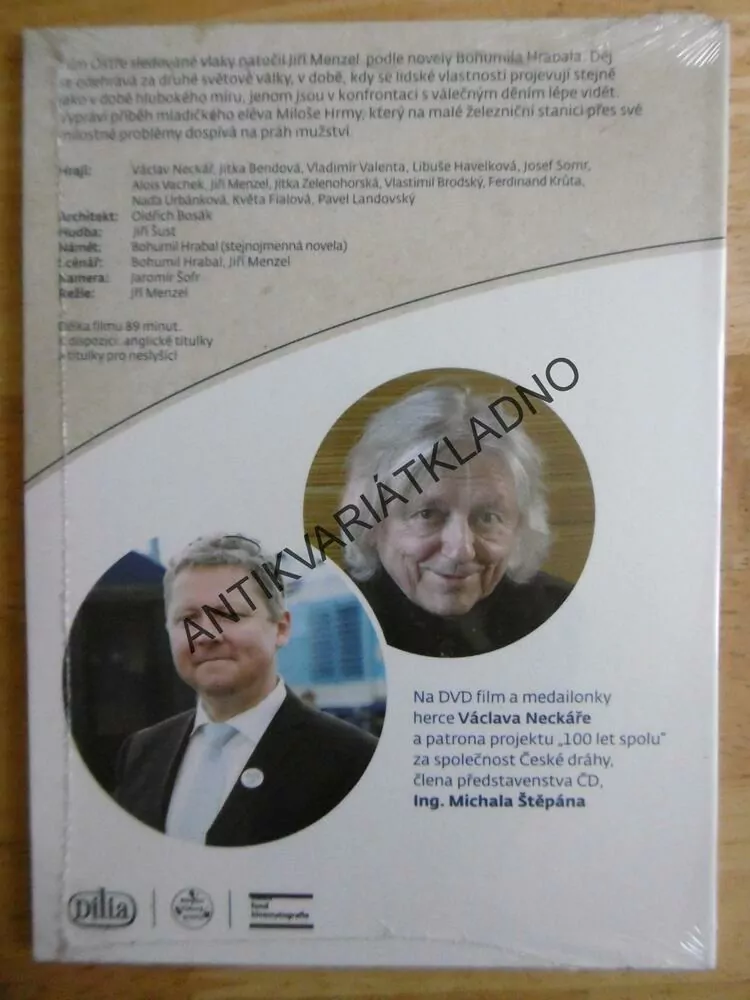 OSTŘE SLEDOVANÉ VLAKY, DVD FILM
