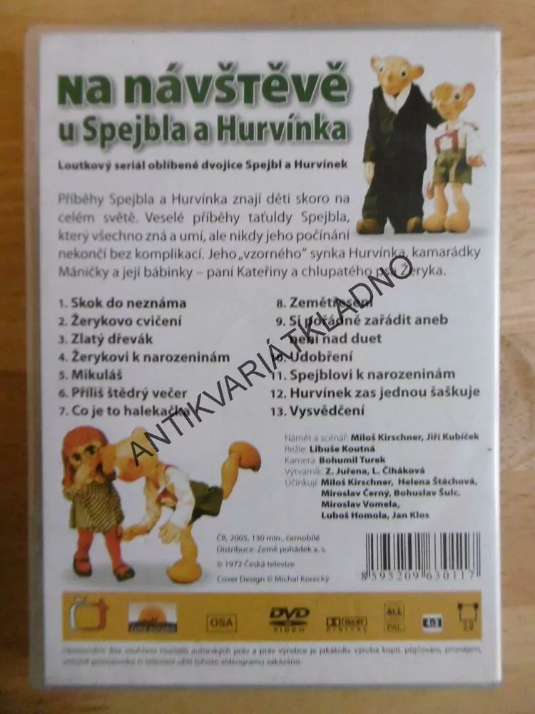 NA NÁVŠTĚVĚ U SPEJBLA A HURVÍNKA, DVD FILM