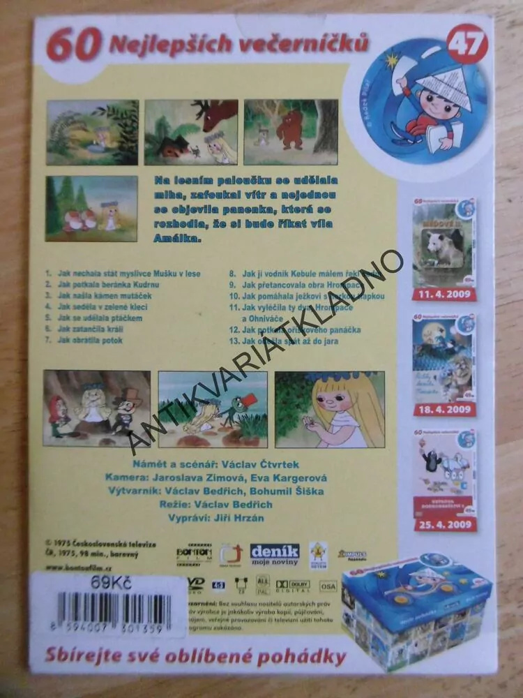 ŘÍKÁNÍ O VÍLE AMÁLCE, DVD FILM