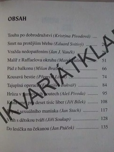 PŘÍPAD SEXUÁLNÍHO MANIAKA, **an