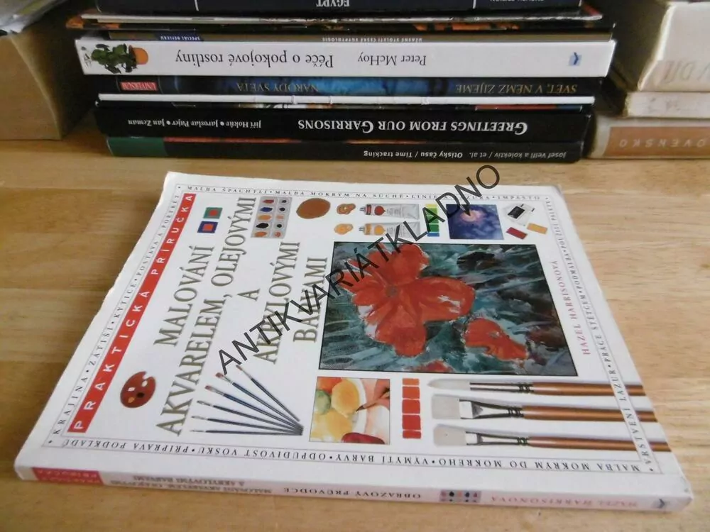 MALOVÁNÍ AKVARELEM, OLEJOVÝMI A AKRYLOVÝMI BARVAMI, HAZEL HARRISONOVÁ, **an