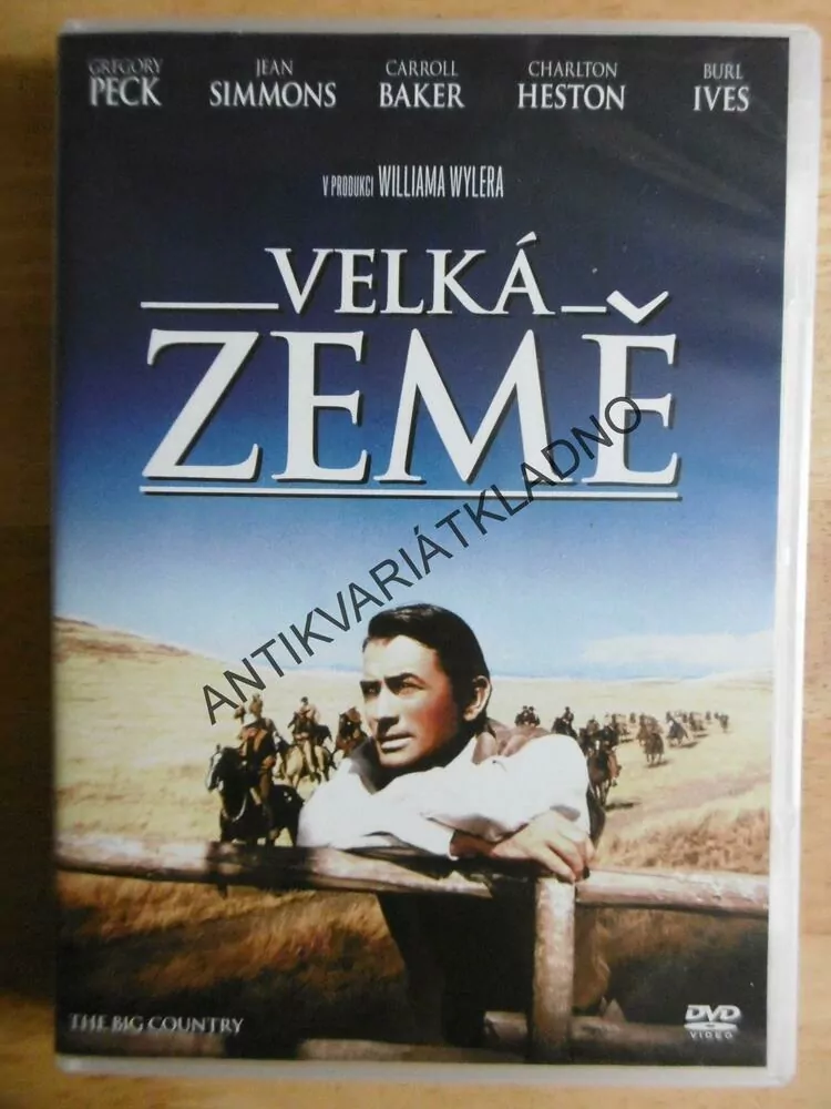 VELKÁ ZEMĚ, GREGORY PECK, DVD FILM