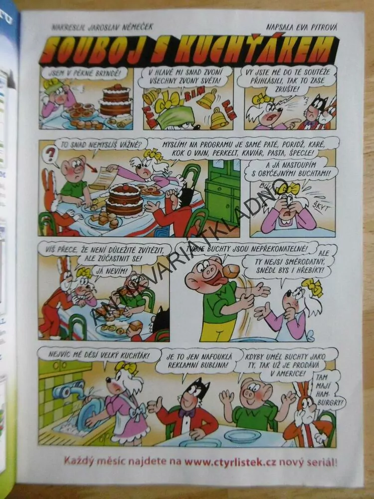 ČTYŘLÍSTEK 522 -  SOUBOJ S KUCHŤÁKEM