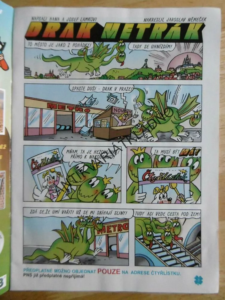 ČTYŘLÍSTEK 310 - DRAK METRÁK