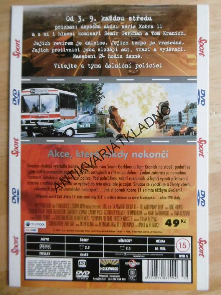 KOBRA 11, DÍL 3., DVD FILM