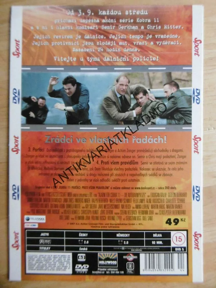 KOBRA 11, KOMPLETNÍ NOVÁ 11. SÉRIE, DÍLY 3 A 4, DVD FILM