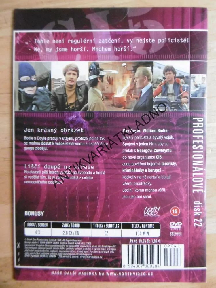 PROFESIONÁLOVÉ, 2 EPIZODY, DISK 22, DVD FILM