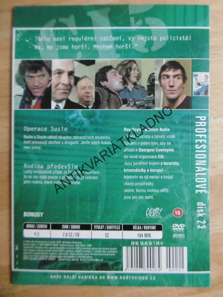 PROFESIONÁLOVÉ, 2 EPIZODY, DISK 23, DVD FILM