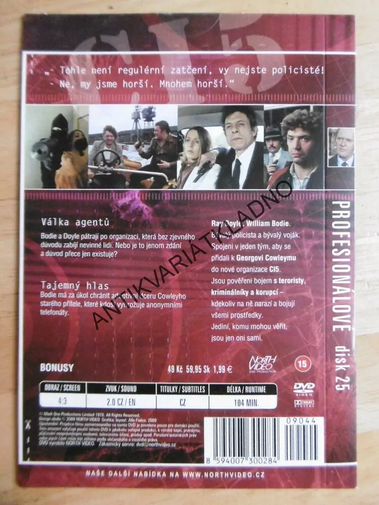PROFESIONÁLOVÉ, 2 EPIZODY, DISK 25, DVD FILM