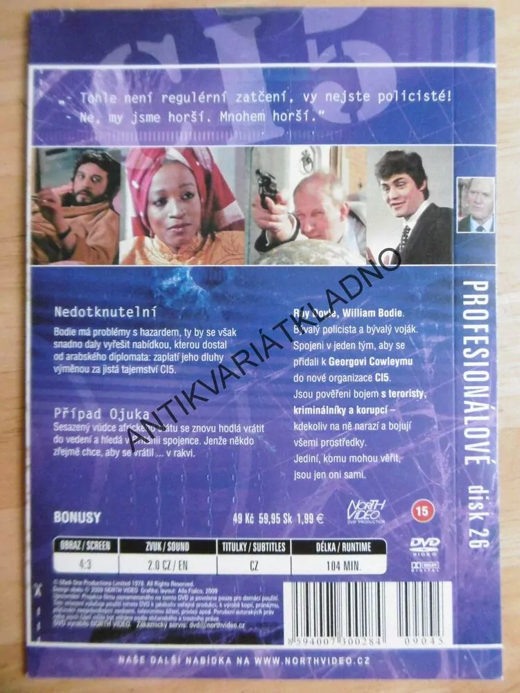 PROFESIONÁLOVÉ, 2 EPIZODY, DISK 26, DVD FILM