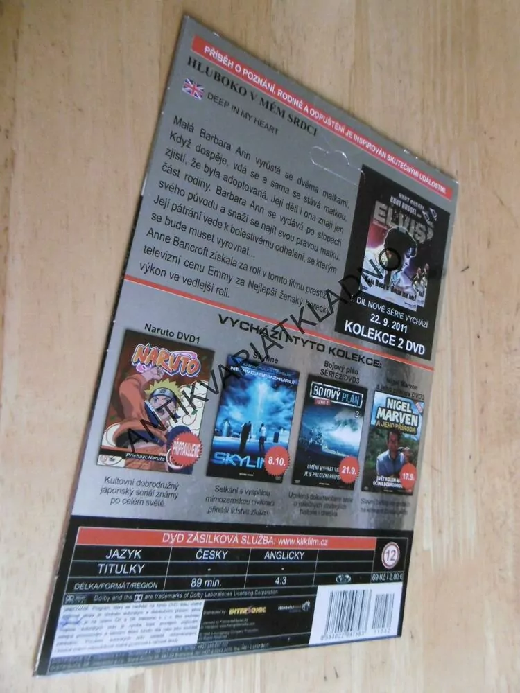 HLUBOKO V MÉM SRDCI, DVD FILM