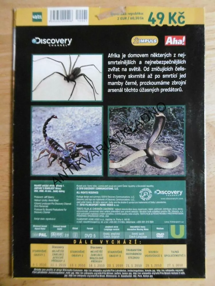 NEJVĚTŠÍ ZABIJÁCI, DVD FILM