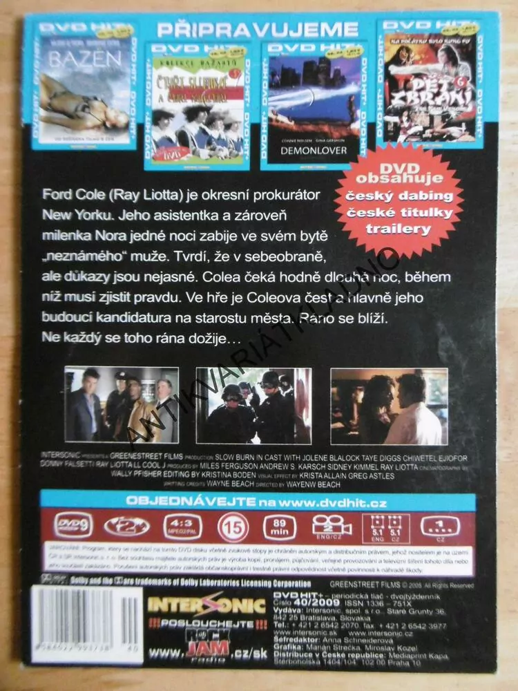 TAJEMNÁ VRAŽDA, RAY LIOTTA, DVD FILM