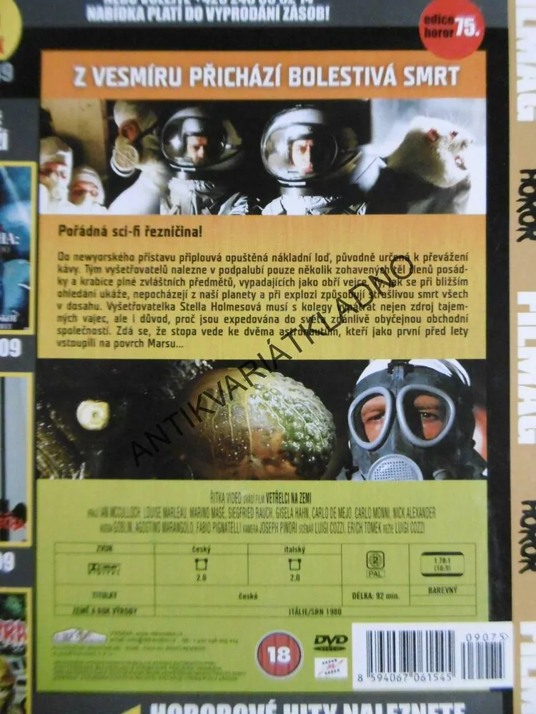 VETŘELCI NA ZEMI, DVD FILM horor