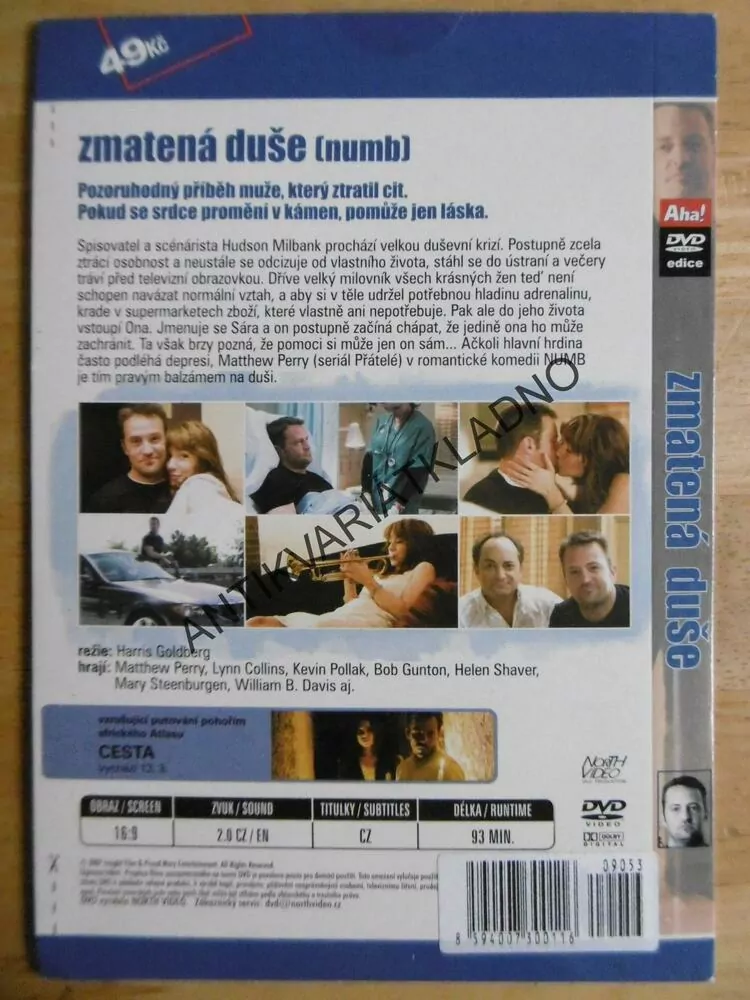 ZMATENÁ DUŠE, MATTHEW PERRY, DVD FILM