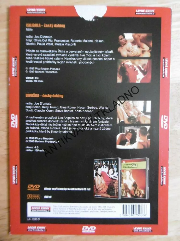 CALIGULA, DIVOŠKA, 2 FILMY NA JEDNOM, DVD FILM