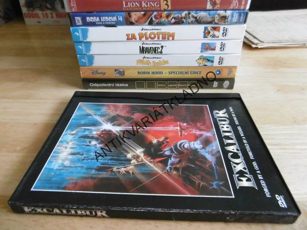 EXCALIBUR, ČESKÉ TITULKY, DVD FILM