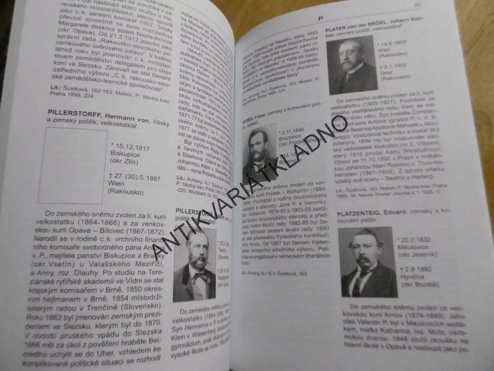 BIOGRAFICKÝ SLOVNÍK SLEZSKA A SEVERNÍ MORAVY, **an
