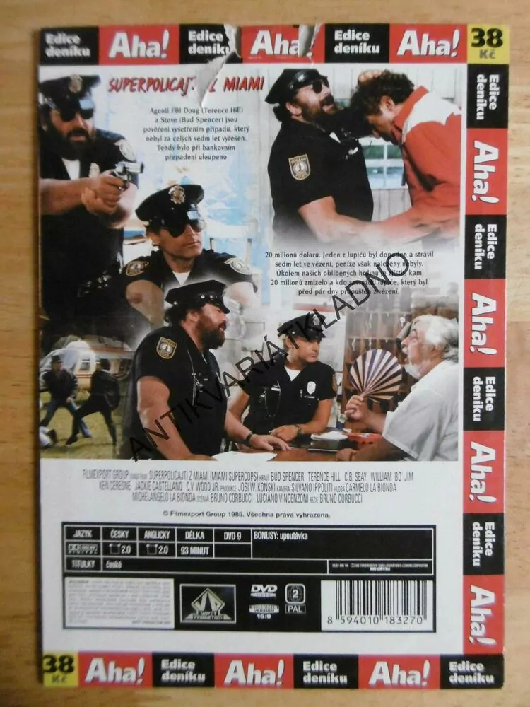 SUPERPOLICAJTI Z MIAMI, TERENCE HILL, BUD SPENCER, DVD FILM