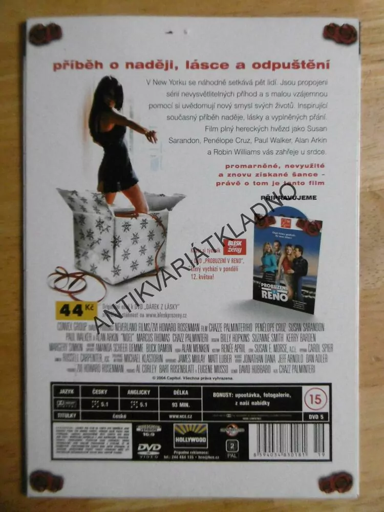 DÁREK Z LÁSKY, PAUL WALKER, DVD FILM