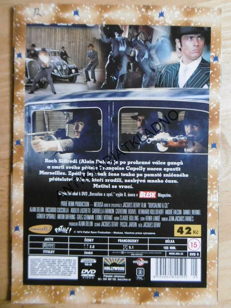BORSALINO A SPOL. ALAIN DELON, DVD FILM