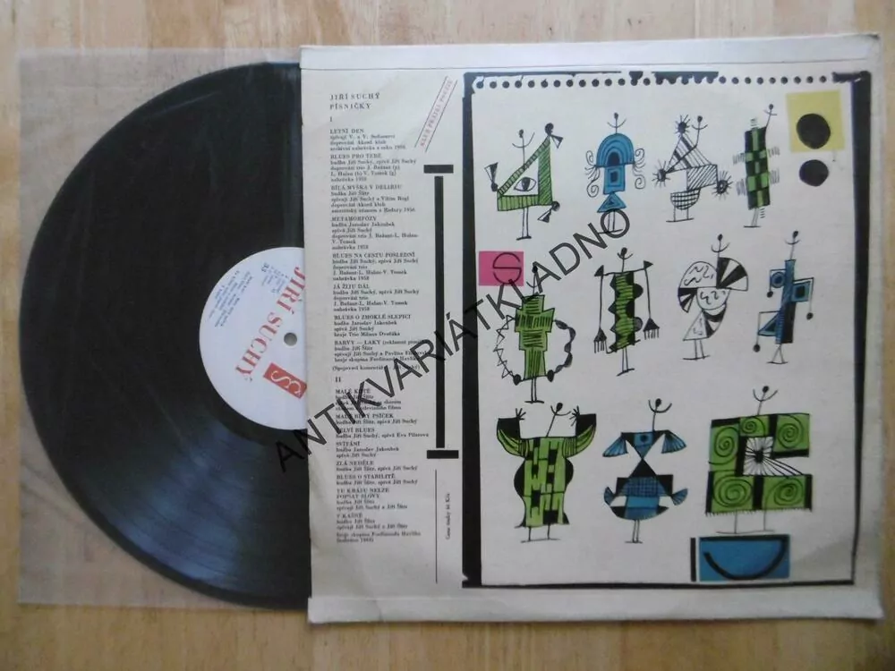 PÍSNIČKY, JIŘÍ SUCHÝ, 1964, MALÉ KOTĚ, LP
