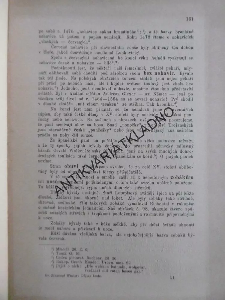 DĚJINY KROJE V ZEMÍCH ČESKÝCH, SVAZEK II., ZIKMUND WINTER
