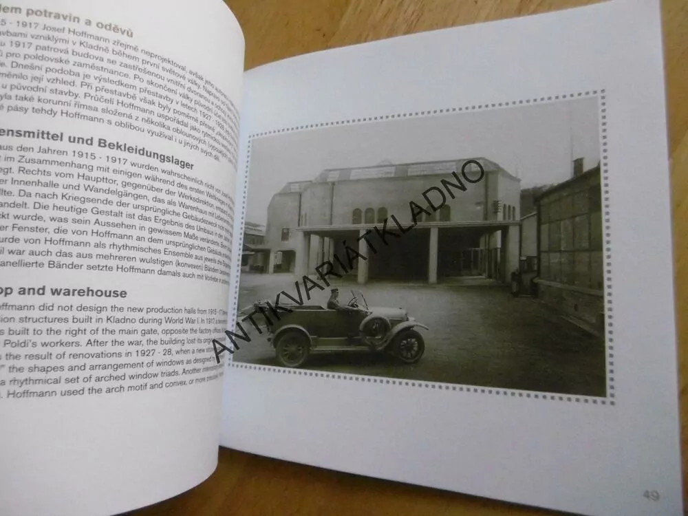 KRÁSNÁ, ČERNOBÍLÁ POLDI, JOSEF HOFFMANN, EVROPSKÝ ARCHITEKT V KLADNĚ, **an