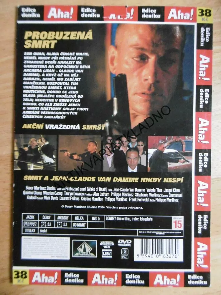 PROBUZENÁ SMRT, JEAN-CLAUDE VAN DAMME, DVD FILM