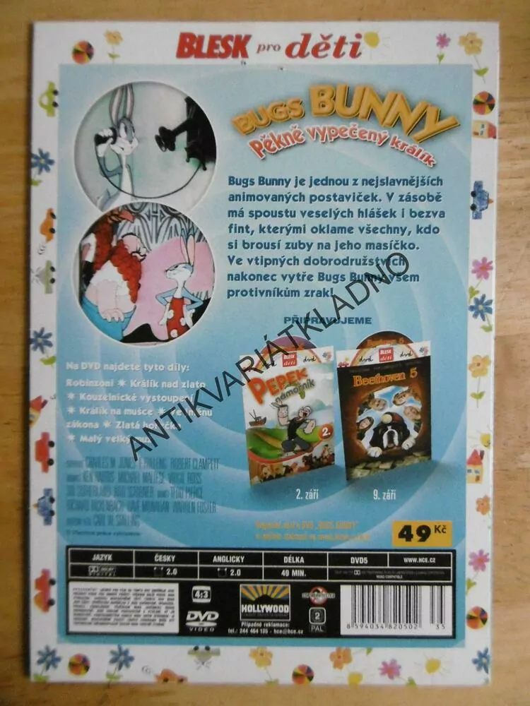 BUGS BUNNY, PĚKNĚ VYPEČENÝ KRÁLÍK!, DVD FILM