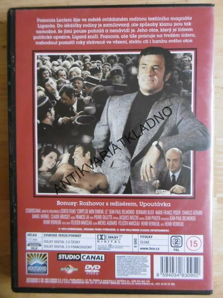 TĚLO MÉHO NEPŘÍTELE, BELMONDO, DVD FILM