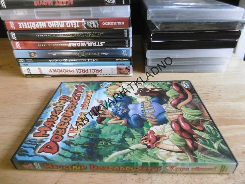 MAUGLÍHO DOBRODRUŽSTVÍ, KNIHA DŽUNGLÍ, DVD FILM POHÁDKA