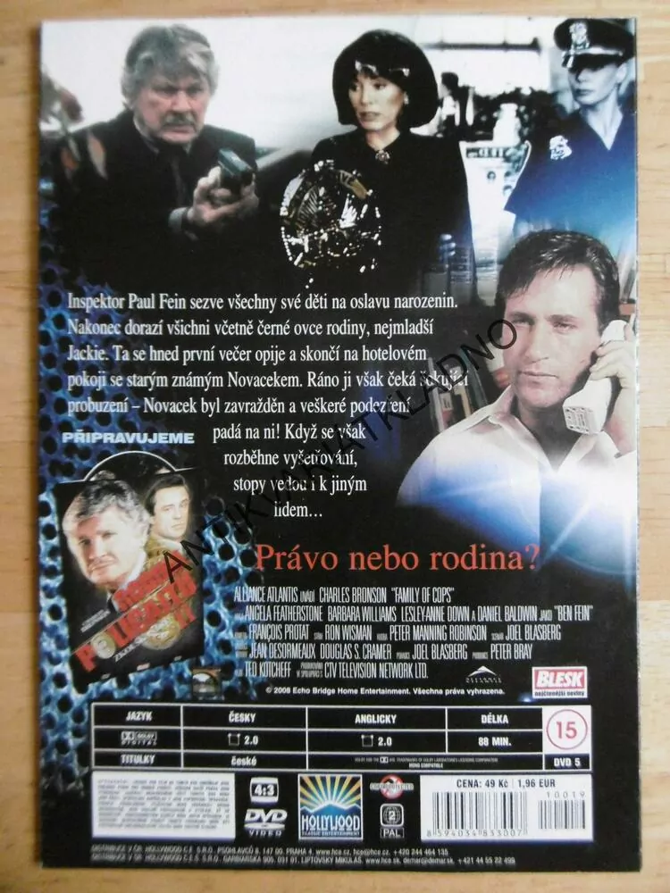 RODINA POLICAJTŮ, CHARLES BRONSON, DVD FILM