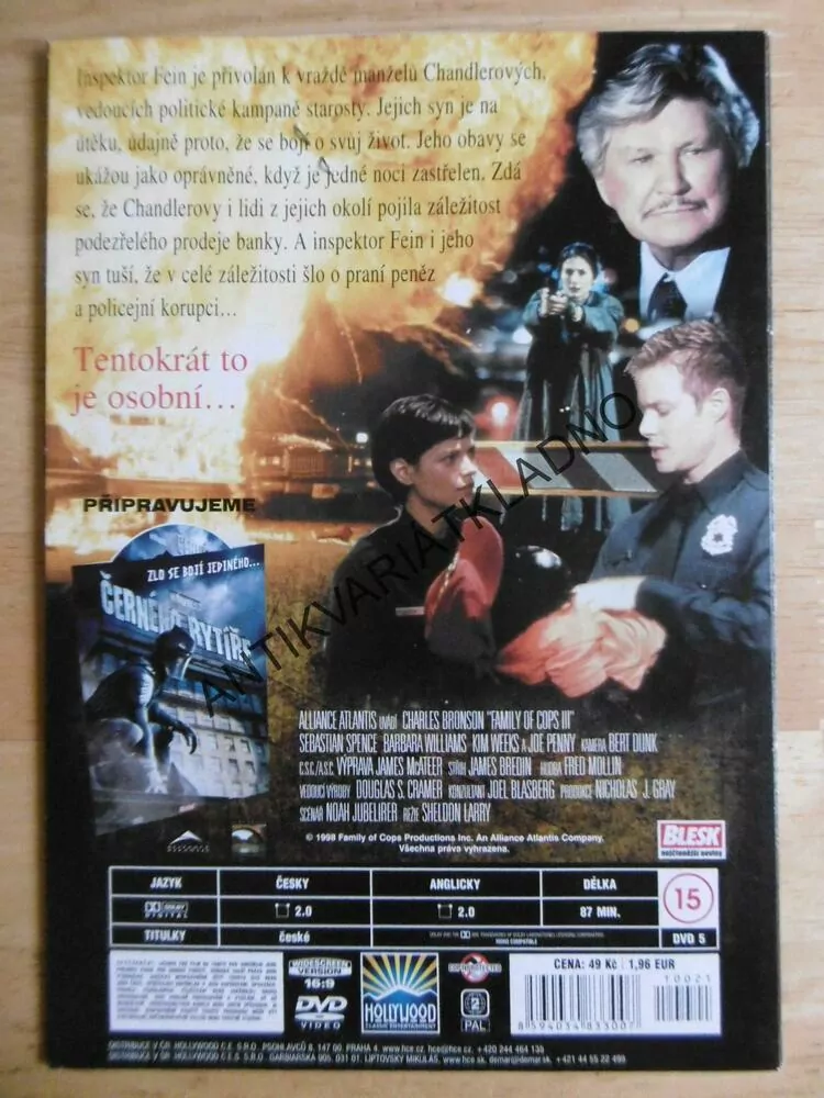 RODINA POLICAJTŮ III, PODEZŘENÍ, CHARLES BRONSON, DVD FILM