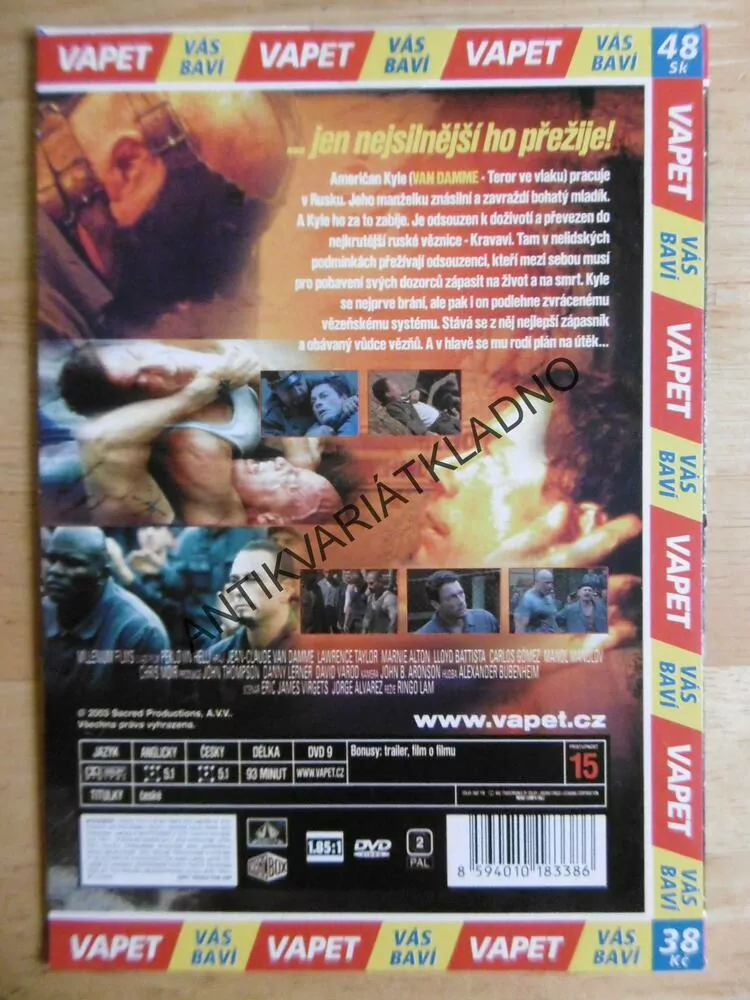 PEKLO, JEAN-CLAUDE VAN DAMME, DVD FILM