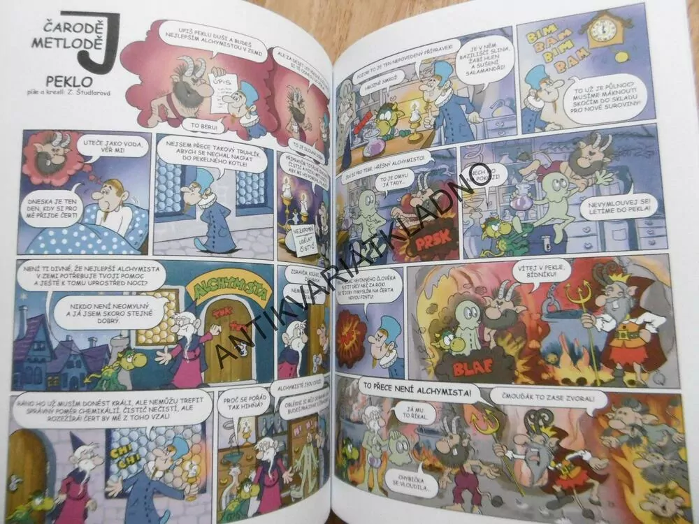 ČARODĚJ METLODĚJ, ŠTUDLAROVÁ, EDICE ČTYŘLÍSTEK, KOMIKS