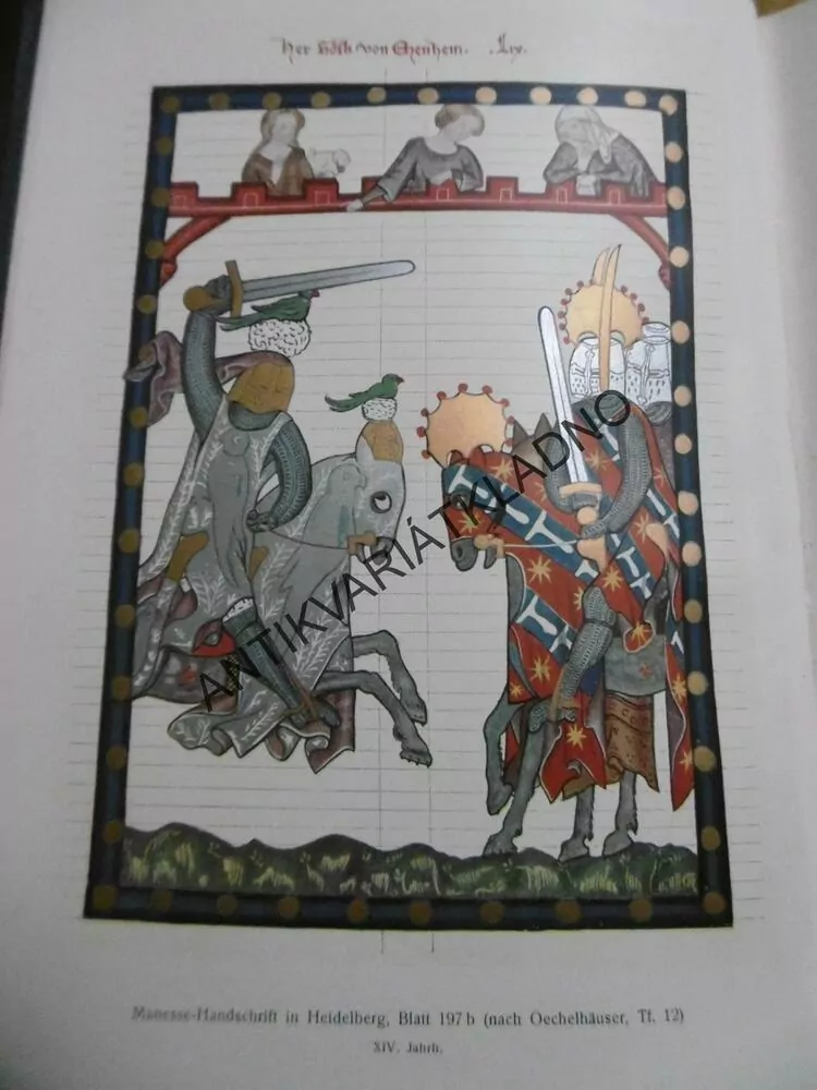 STŘEDOVĚKÉ UMĚNÍ, NĚMECKY, 1923, LITOGRAFIE